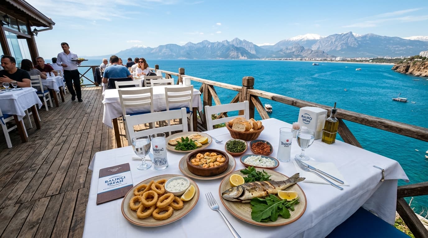 Balıkçı İrfan falez manzaralı balık ve meze terası