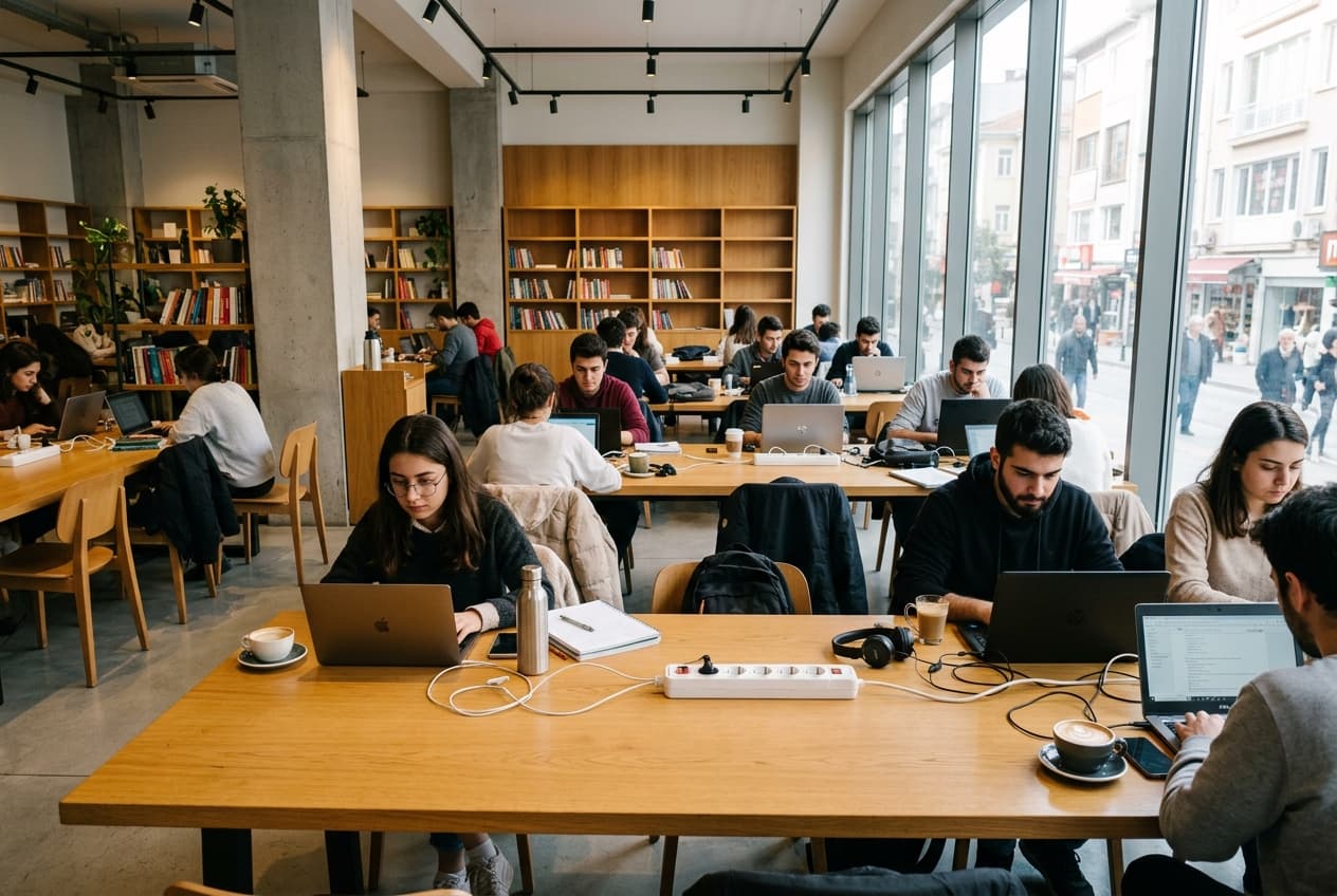 Mackbear Coffee Kültür çalışma alanı